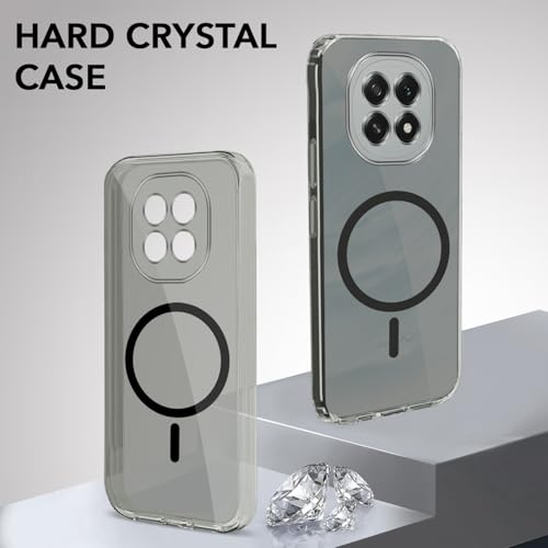 Image of Jkobi Lifetime Anti-Yellow MagSafe Compatible Clear Back Cover Case for Oppo F29 (Sleek Hard Crystal | Shockproof and Camera Protection)
