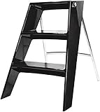 LYMGRZ Sgabello in Acrilico per Adulti - Sgabello a 3 gradini, Sedia Pieghevole per Comodino, portafiori Portatile in plexiglass e Supporto per Foto