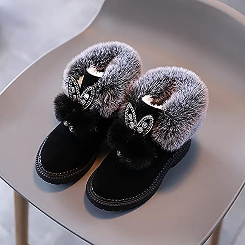 Baskets chaudes pour bébé en coton doux style princesse pour l'hiver