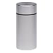 Stash Jar - Airtight Smell Proof Durable Multi-Use Portable Metal Herb Jar Container. Waterproof Aluminum Screw-top Lid Lock Odor. Beautiful Discreet Design Store Herbs Tobacco Spices Securely－Silver