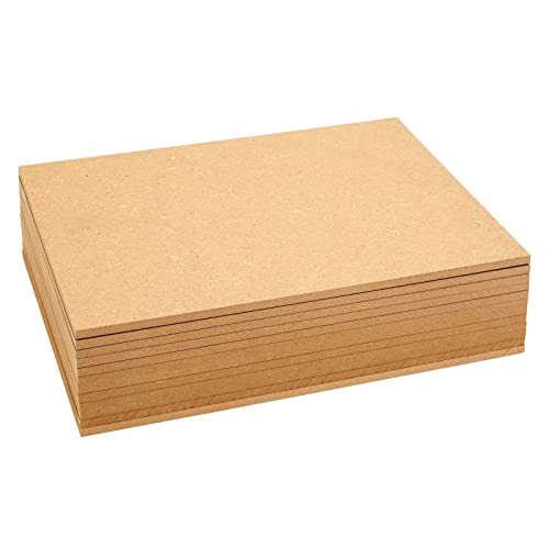 0.25" Thick Blank Mdf Chipboard Sheets For Painting, Arts And Crafts (9 X 12 In, 12 Pack) #TOP7
