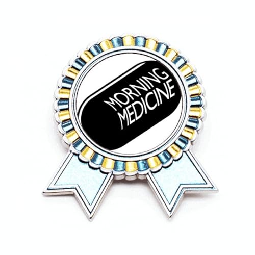 Broche médecine matin Art déco métal accessoire blouse infirmière