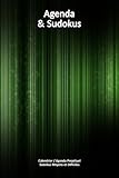 Calendrier / Agenda Perpétuel avec Sudokus Moyens et Difficiles - Couverture Lignes Vertes (15 x 23 cm): 56 semaines + 112 Sudokus (56 Sudokus Moyens ... avec les solutions) (French Edition)