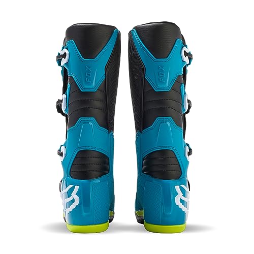 FOX RACING Botas para motocross COMP, azul/amarelo, 13