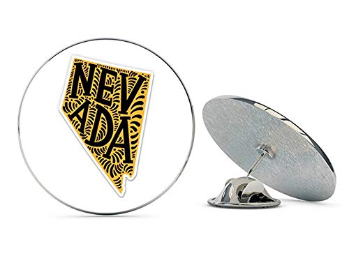 Nevada Shape Cute Letters Native Local Metal 0.75