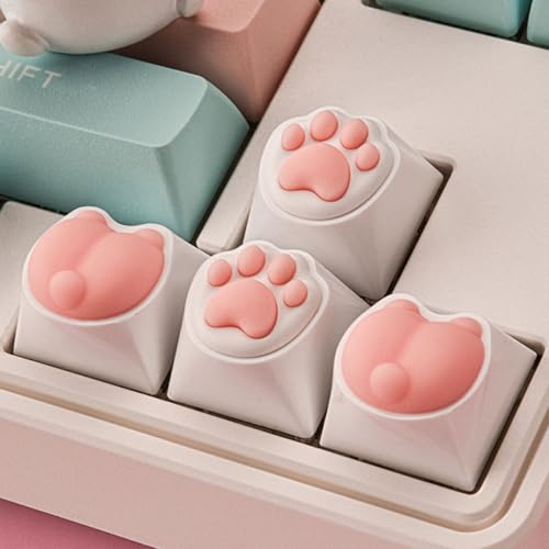 Teclas de silicona de pata de gato para personalizar tu teclado mecánico de PC 4