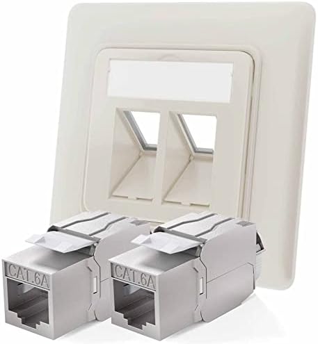 Módulo Keystone RJ45 CAT 6a | 1 Puerto | Para Redes De Hasta 10 Gbps | Montaje Sin Herramientas
