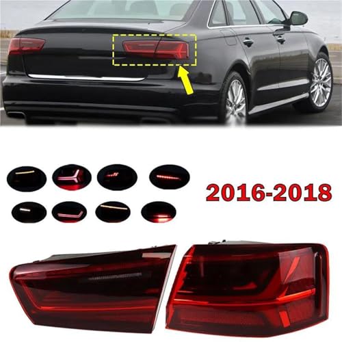 Feu arrière LED pour A6 C7 2016-2018 extérieur gauche clignotant dynamique - 2