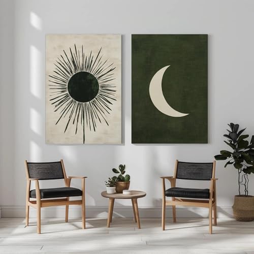 Sublimez un mur vide avec les toiles Soleil et Lune 30 x 40 cm - 3