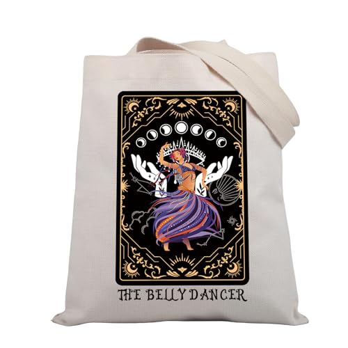 BDPWSS Belly Dancer Gift Belly Dancing Tote Bag Dance Lover Gift The Belly Dancer Tarot Cards Travel Pouch For Dancer Bag