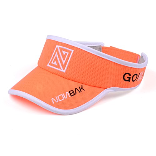 Nonbak Visera/Visor Unisex Talla única Muy Ligera Running, Deportes Outdoor, Aire Libre, Casual, (Naranja flúor)