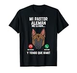 Mi Perro Pastor Aleman Mi Llama Lindo German Shepherd Regalo Camiseta