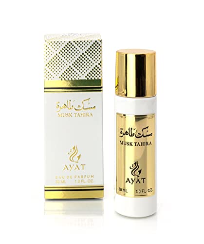 AYAT PERFUMES – Eau de Parfum Oriental Musk 30 ml – Mini Flacon Senteur Arabian pour Femme & Homme – Cadeau Original – Fabriqué à Dubaï (Musk Tahira)
