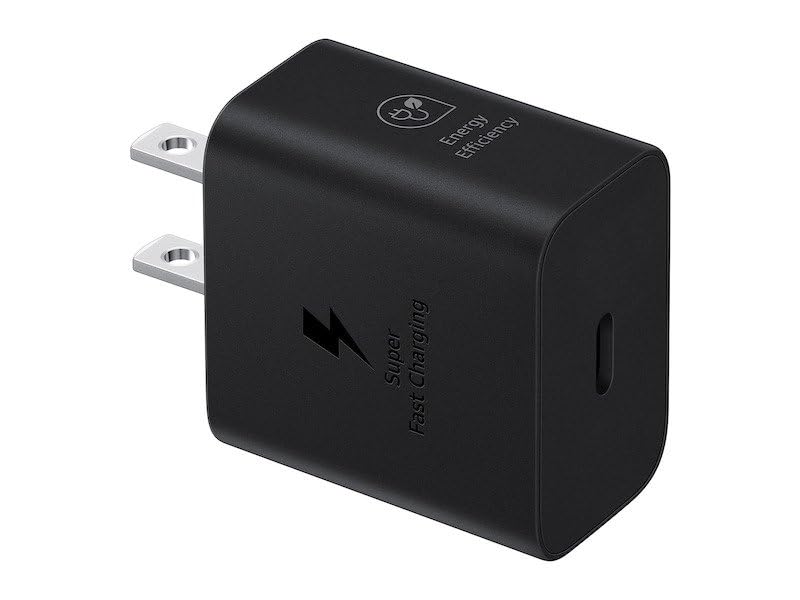 Samsung 25W PD Wall Charger USB C Adapter, Super Fast Charging Block for Galaxy Phones and Devices (EP-T2510), 100-240v, Cable Not Included, (Black)