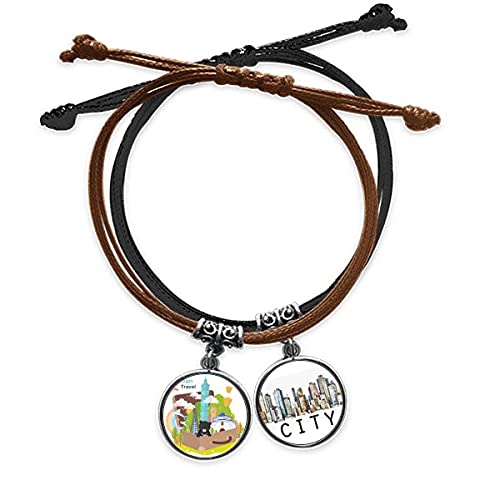Bracelet en cuir Sidi Voyage 101 chaîne de main en corde artisanale