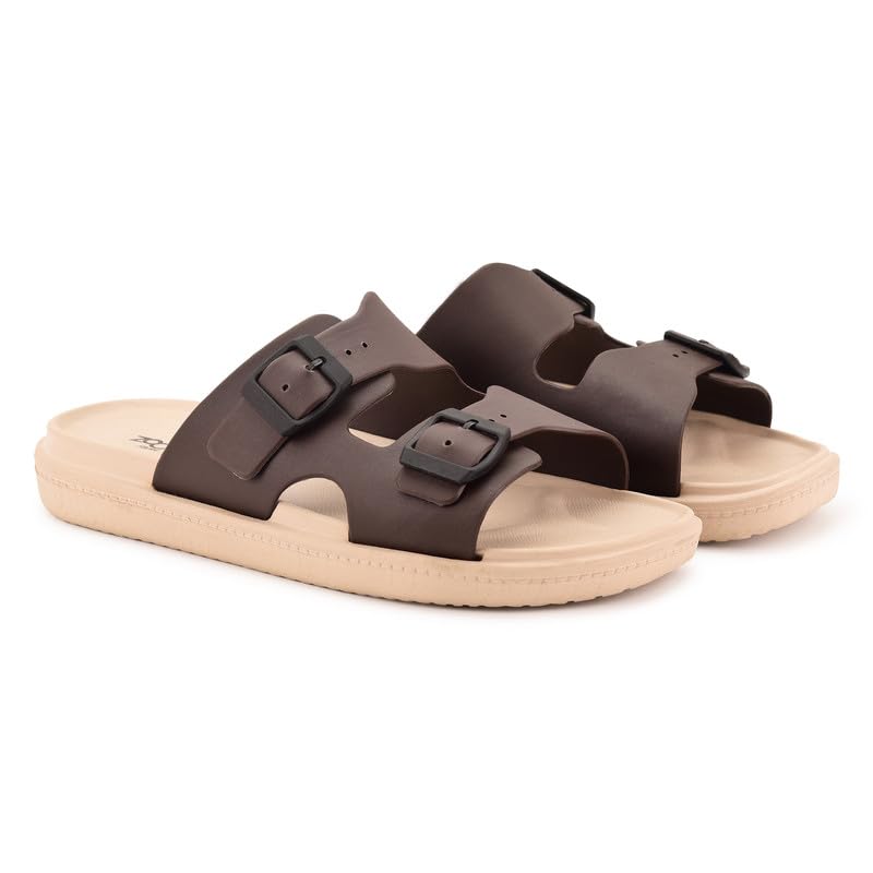 Image of Zoom Shoes FLTM04 Men's Sandals With Adjustable Buckle Strap Ultra Soft & Flexibility Anti Skid Comfortable Waterproof Daily Sandals for Men