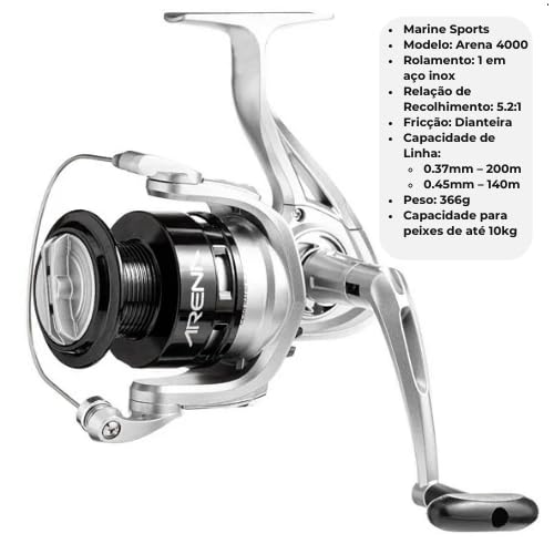 Kit Vara e Molinete Para Pescaria Amadora até 10kg