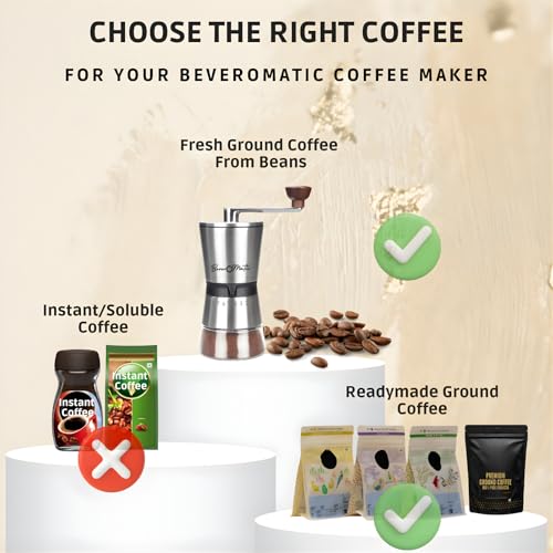 Image of Cafe Style Coffee Maker with Fresh Milk I Intuitive Touchscreen, 1350 Watts, 20 Bar Pump, 1.2 Ltr. Water Tank, Dedicated Beverage Dial for Latte, Cappuccino, Hot Milk I 1 Year Warranty