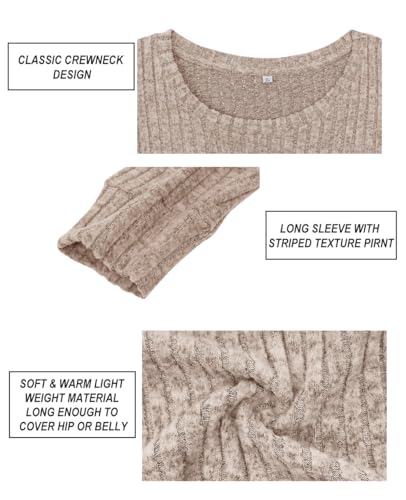 Image of CARCOS Plus Size Tops for Women Long Sleeve Raglan V Neck T Shirts Tunic Fall Blouse Xl-5Xl 14W -28W
