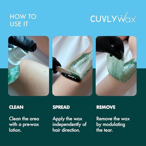 Image of Hair Removal Wax Kit Brazilian Beans Wax, Face Wax /Katori Wax for Women (100g) | India's Liposoluble Stripless Wax | Pan with Handle & Spatula | Natural Ingredients | For Upper Lips, Chin, Cheeks & Hairline WaxKit COmbo