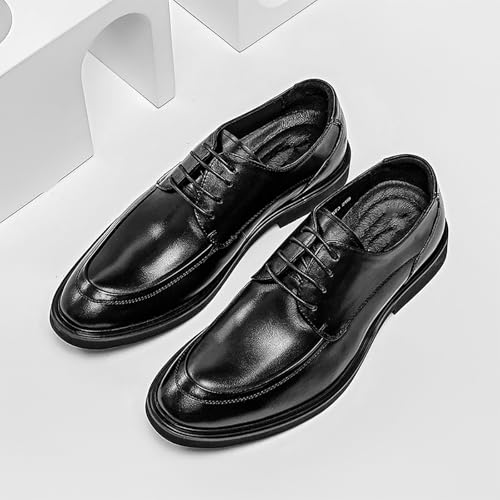 Men's Wedding Groom Leather Dress Shoes, Leather Breathable Elevated Casual Dress Shoes for Business Occasions2