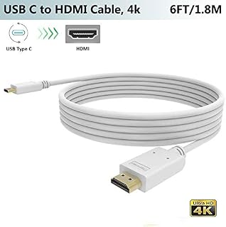USB C to HDMI Cable 4K. Type C HDMI TV Adapter Cord