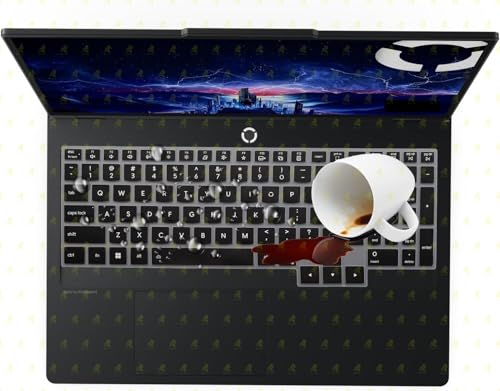 Image of RAYA Silicone Keyboard Skin Cover for 2026 Lenovo Legion Pro 5 & Legion Pro 7 16inch Laptops (Black)