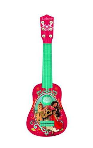 Disney Elena van Avalor Elena Mijn Eerste Gitaar voor kinderen, 6 nylon snaren, 53 cm, gids inbegrepen, rood / blauw…