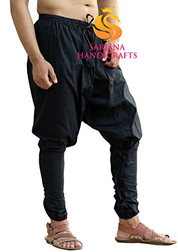SARJANA HANDICRAFTS Mens Womens Cotton Churidar Pockets Harem Pants Yoga Pajama Ethnic Trouser2