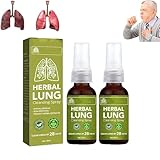 Herbal Lung Cleansing Spray,Breathdetox Herbal Spray,Natural Herbal Lung Essence,Powerful Lung Support,Herbal Lung Cleanse Mist (2PCS)