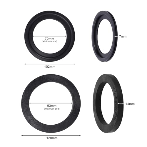Image of 3 Inch Socket RV Toilet Flange & RV Toilet Seal Kit, Fit for RV 300 /310 /320 RV Toilets, RV Toilet 3-in-1 Kit Replaces 385345892 Flange & 385311652 & 385311658 RV Toilet Seal