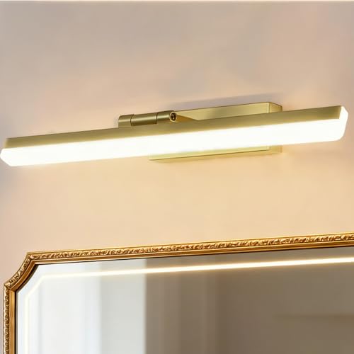 Laamiasm Accesorio de iluminación de cobre de 16 W de 0,8 m de alto CRI 90+ para vestidor, espejo de tocador, maquillaje, artista, estudio profesional, 3000 K/4000 K/6000 K