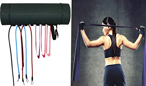 Alvade Storage Rack 9 Prong Storage Rack for Fitness Bands,Straps,Jump Ropes, Foam Rollers - Thumbnail 3