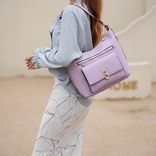 Bolso de hombro y cartera de cuero vegano para mujer miniatura 4