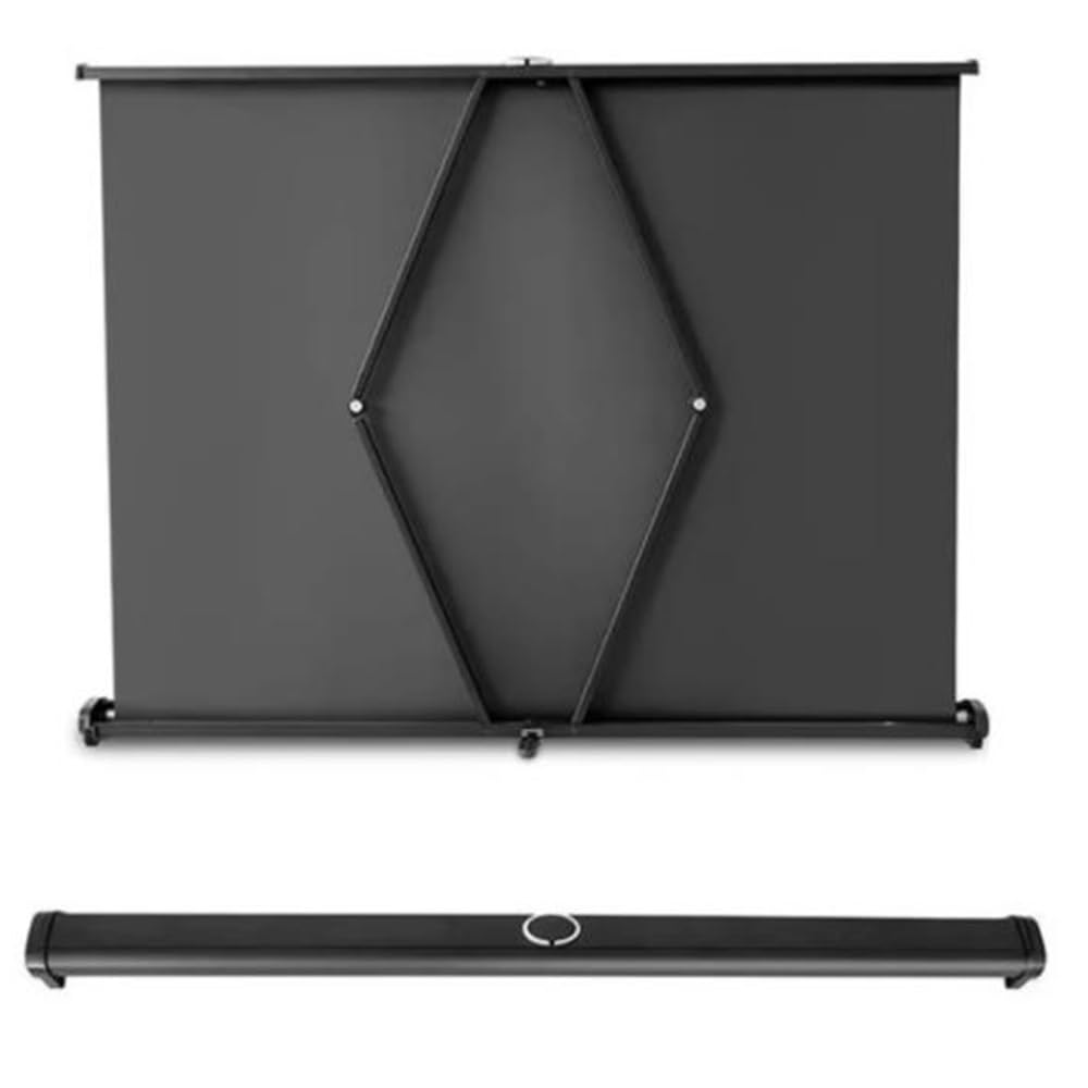 127 cm ręczny ekran projekcyjny, bez zagnieceń, ekrany do projekcji wideo do prezentacji w klasie (91 cm - 16:9)