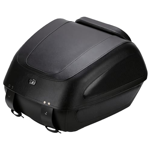 Coffre arrière de moto étanche Aramox top case arrière verrouillable 32L rangement bagages voyage