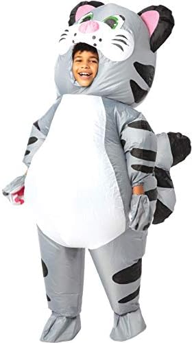 Spooktacular Creations Inflatable Halloween Costume Full Body Kitty Cat Inflatable Animal Costume - Child Unisex M (Child 4-6 yr)