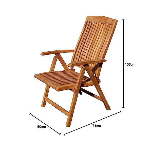 ALEOS Teak Hochlehner Tobago, 7-fach verstellbar