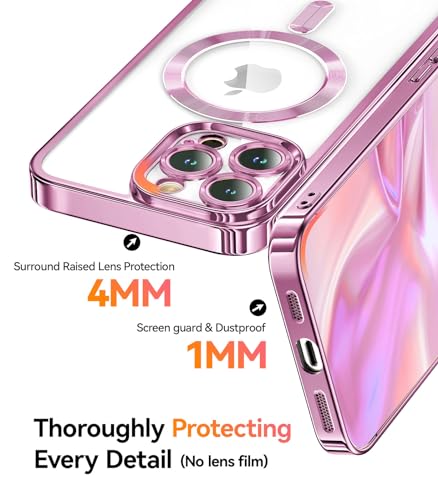 Coque iPhone 15 Pro Max MagSafe Meifigno pailletée avec dragonne - 3