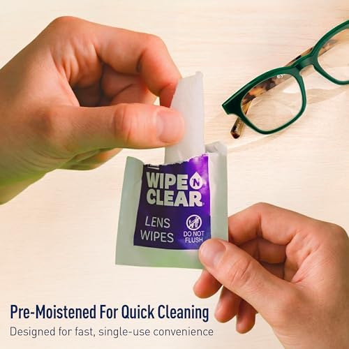Image of Flents Wipe 'N Clear Premium, Pre-Moistened Lens Cleaning Wipes, 150 Count