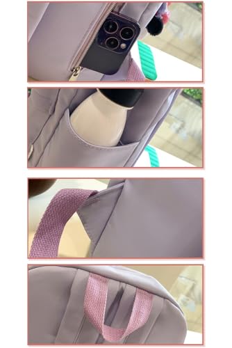 2025 Trendy Cute Bowknot Backpack for Women Laptop Daypack Y2k Preppy Aesthetic Backpack Kawaii Coquette Backpack (Black)4