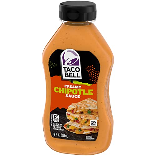Taco Bell Creamy Chipotle Sauce, 12 fl. oz. Bottle (Pack of 4)