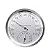 Produktbild Kecheer Sauna-Thermohygrometer, Edelstahlgehäuse, Indoor Outdoor Thermometer Wand Feuchtemessgerät Anzeige Analog Temperatur Feuchtemessgerät für Saunen