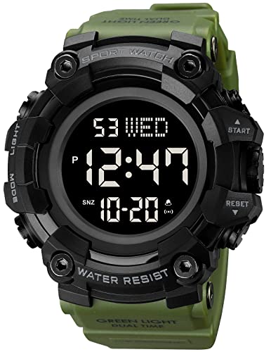 Montre homme étanche 5 bar grand cadran pour ne plus rater l'heure dans le noir