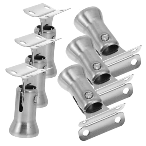 Soportes para pasamanos de escalera interiores en acero inoxidable de 6 piezas