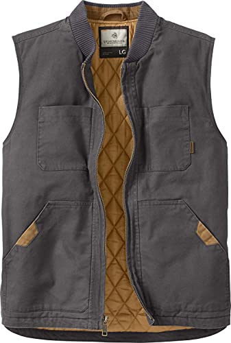 Gilet homme en toile robuste idéal pour les travaux extérieurs et le bricolage