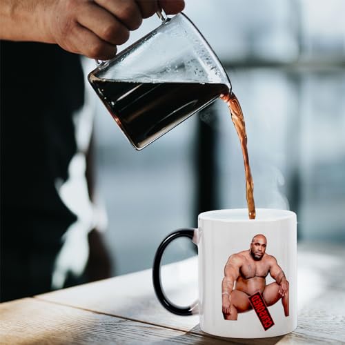 Barry Wood Sitting On Bed Meme Mug, Novelty Christmas Secret Santa Gifts for Women Men Adult Rude Joke, Funny Ceramic Cup for Xmas Birthday Anniversary Presents - Image 3