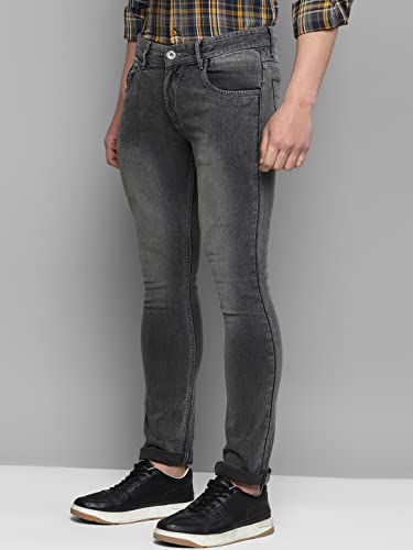 Image of Allen Cooper Slim Mid Rise Stretchable Denim Jeans for Men