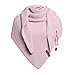 Produktbild KNIT FACTORY - Dreiecksschal Coco - Damen Strickschal mit Wolle - Hochwertige Qualität - XXL Schal - 190 x 85 cm - Rosa