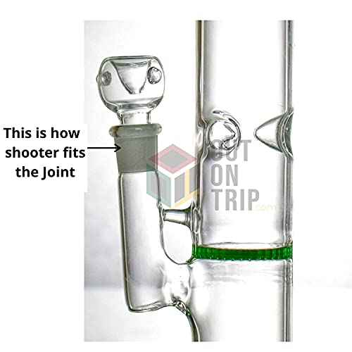 Image of OutonTrip Glass Bong Shooters (18.8MM Bowl) - Set of 2 | Durable & Easy to Clean for Water Pipes